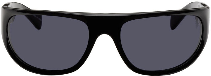 Photo: Miharayasuhiro Black BLANC Edition Oval Sunglasses