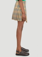 Zoe Kilt Skirt in Beige