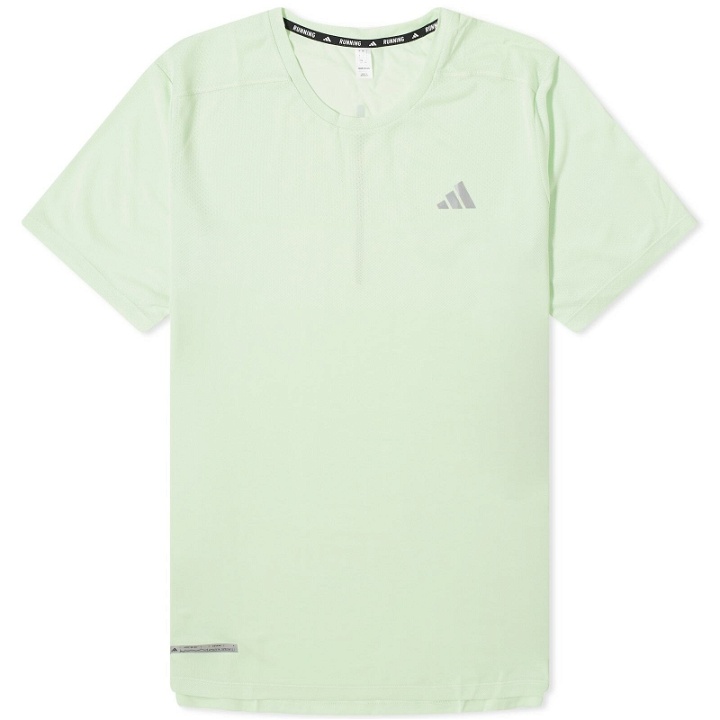 Photo: Adidas Men's Ultimate Energy T-shirt in Semi Green Spark/White