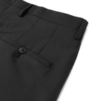 Lanvin - Slim-Fit Striped Wool-Twill Trousers - Men - Black