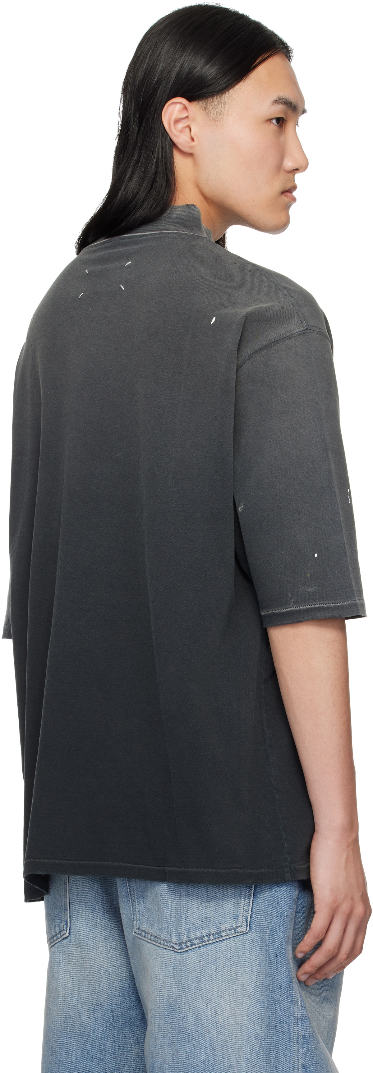 “Maison Margiela” Bubble プリントTシャツ Gray Maison Margiela Bubble Logo T-Shirt | Saks Fifth Avenue