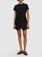 COURREGES Ac Straight Dry Jersey Cotton T-shirt