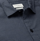 Oliver Spencer Loungewear - Gingham Brushed Organic Cotton-Twill Pyjama Shirt - Gray