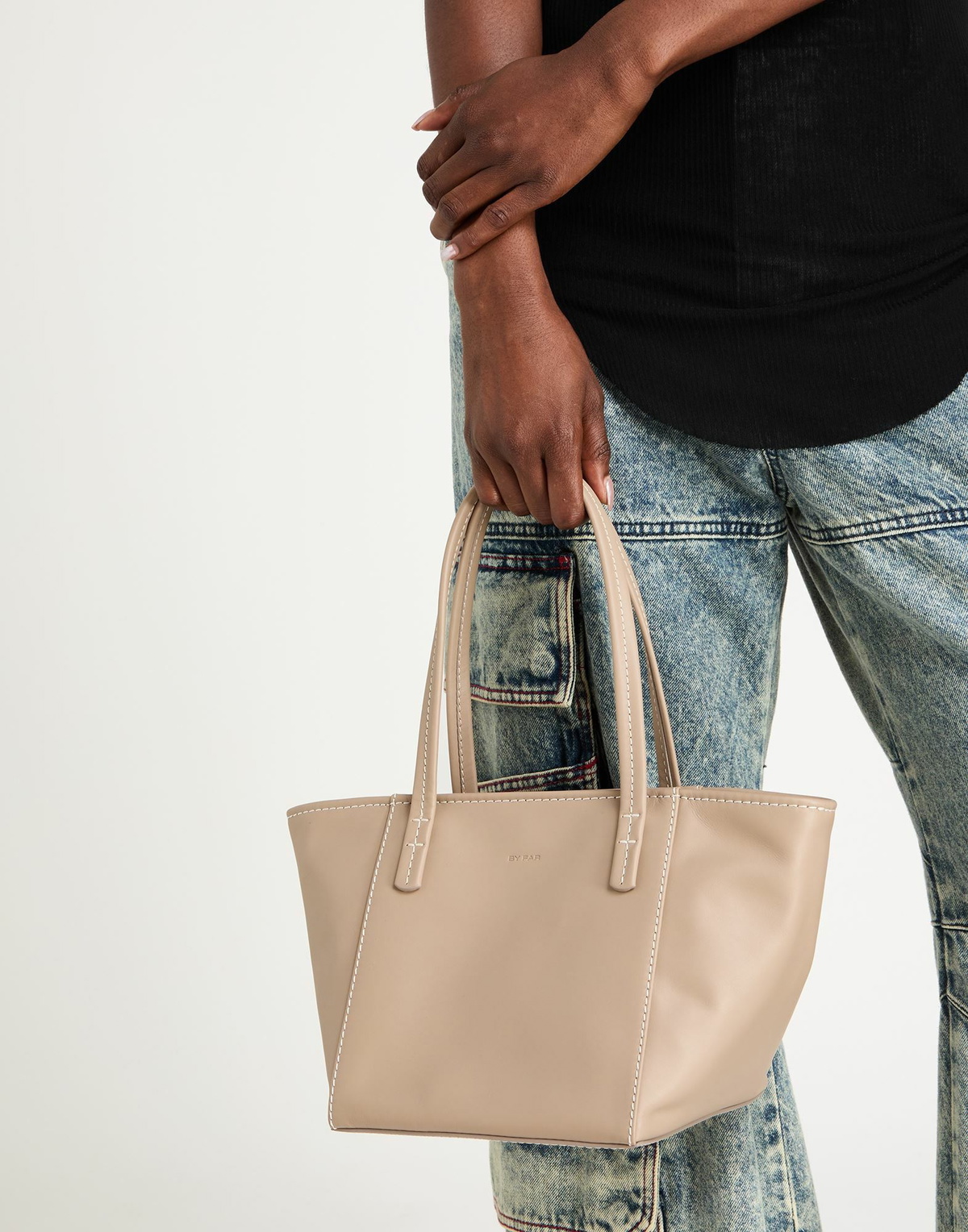 By Far Womens Handbag Taupe