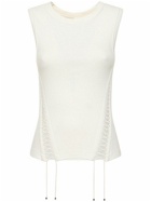 DION LEE - Ribbed Cotton Jersey Corset Tank Top