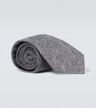 Brunello Cucinelli Paisley silk tie