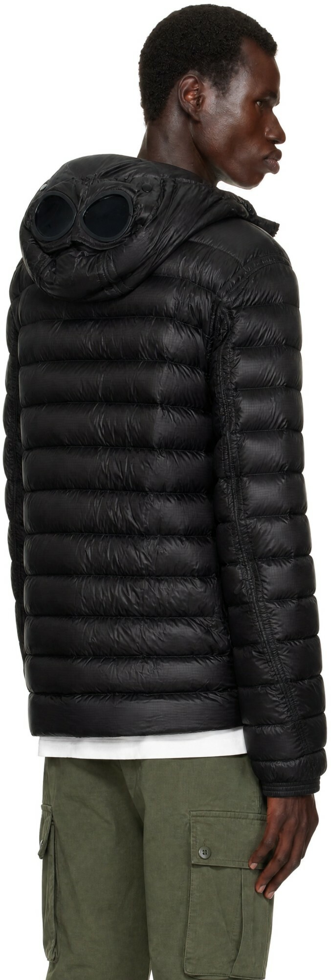 C.P. Company Black D.D. Shell Goggle Down Jacket
