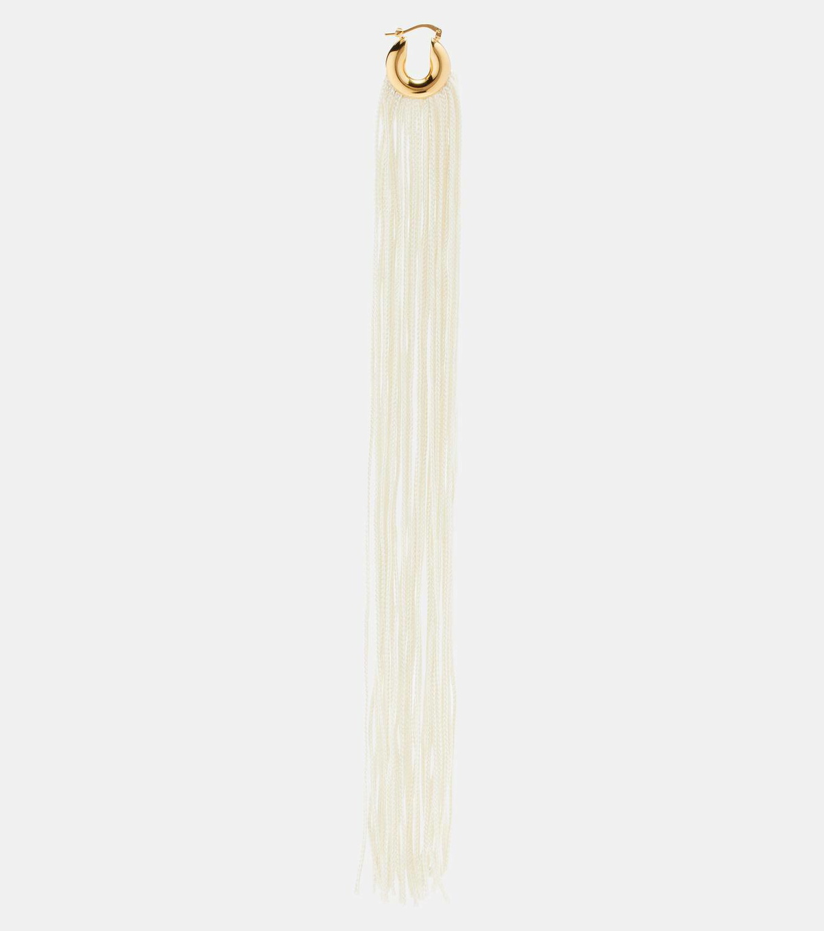 Jil Sander Fringed hoop earrings