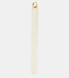 Jil Sander Fringed hoop earrings
