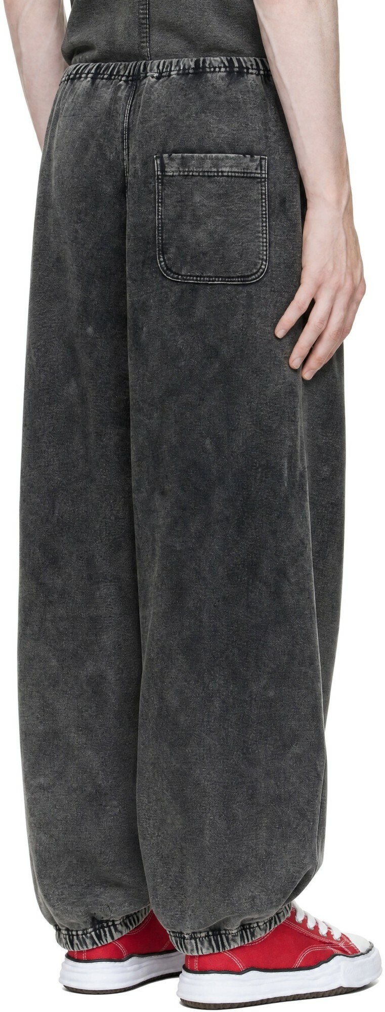 Maison MIHARA YASUHIRO Black Bleached Sweatpants