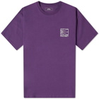 PACCBET Men's Small Sun Logo T-Shirt in Purple
