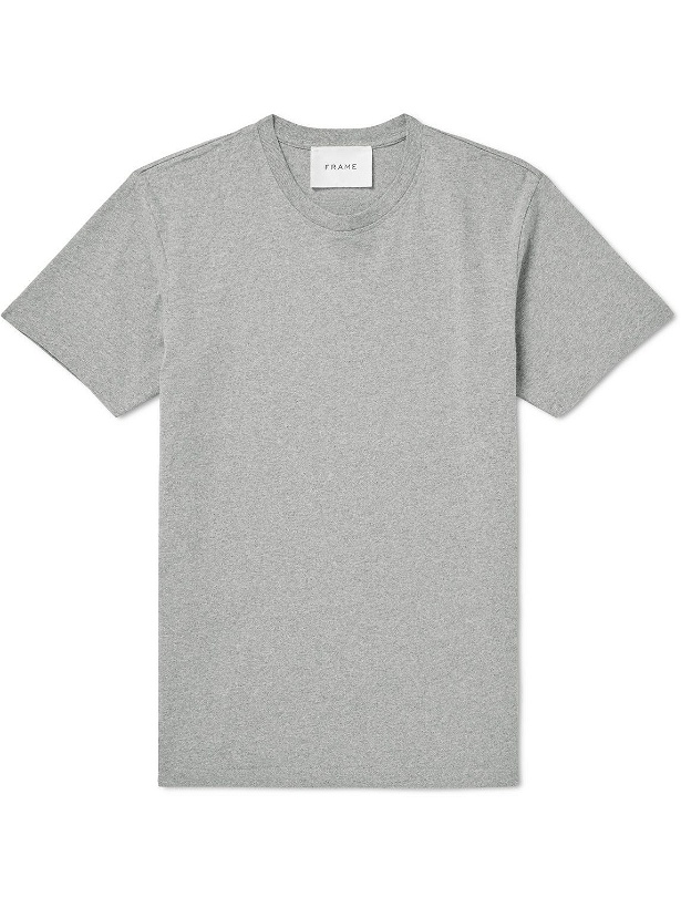 Photo: FRAME - Cotton-Jersey T-Shirt - Gray