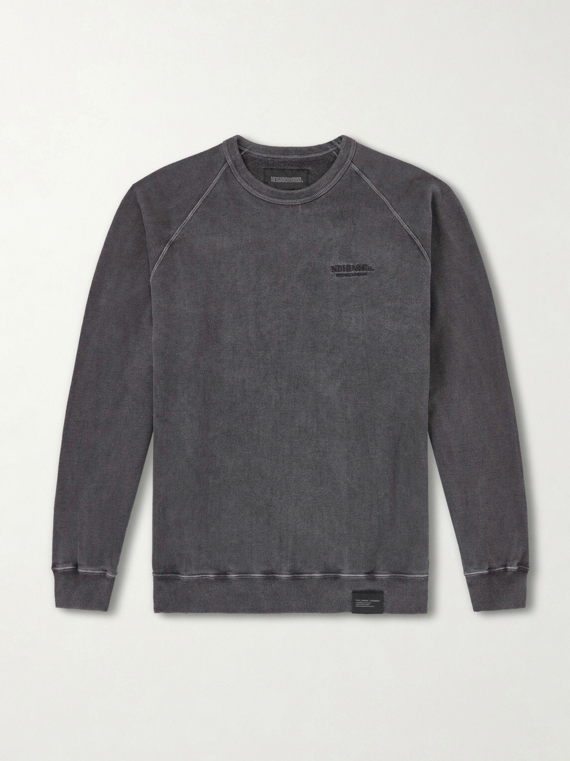 Neighborhood - Cotton Pigment Dyed Sweatshirt - Gray