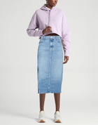 Mother Womens Denim skirt in Blue