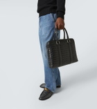 Bottega Veneta Slim Intrecciato leather briefcase