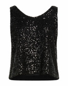 Manila Grace Womens Top in Black