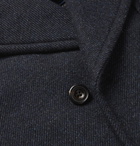 Rubinacci - Double-Breasted Virgin Wool-Blend Peacoat - Blue