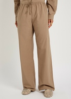 Matteau Drawcord Cotton-poplin Trousers Stone