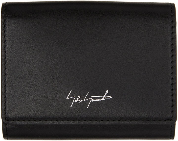 Photo: Yohji Yamamoto Black 'discord' Compact Trifold Wallet