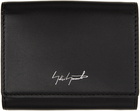 Yohji Yamamoto Black 'discord' Compact Trifold Wallet