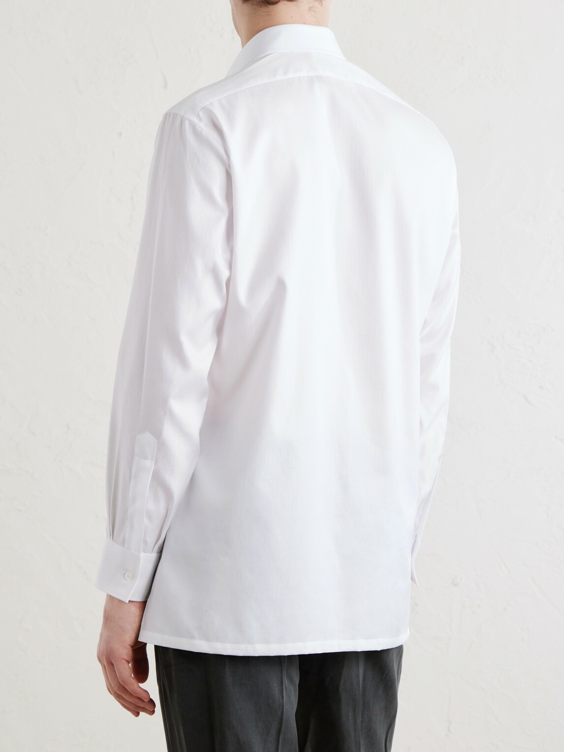 Charvet - Cotton-Herringbone Shirt - White
