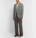 Helmut Lang - Grey Unstructured Padded Shell Blazer - Gray