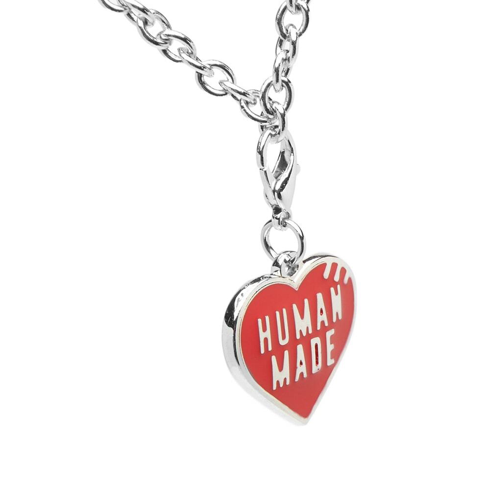 HUMAN MADE Heart Silver Necklace Silver-
