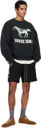Rhude Black Dinero Crewneck Sweatshirt
