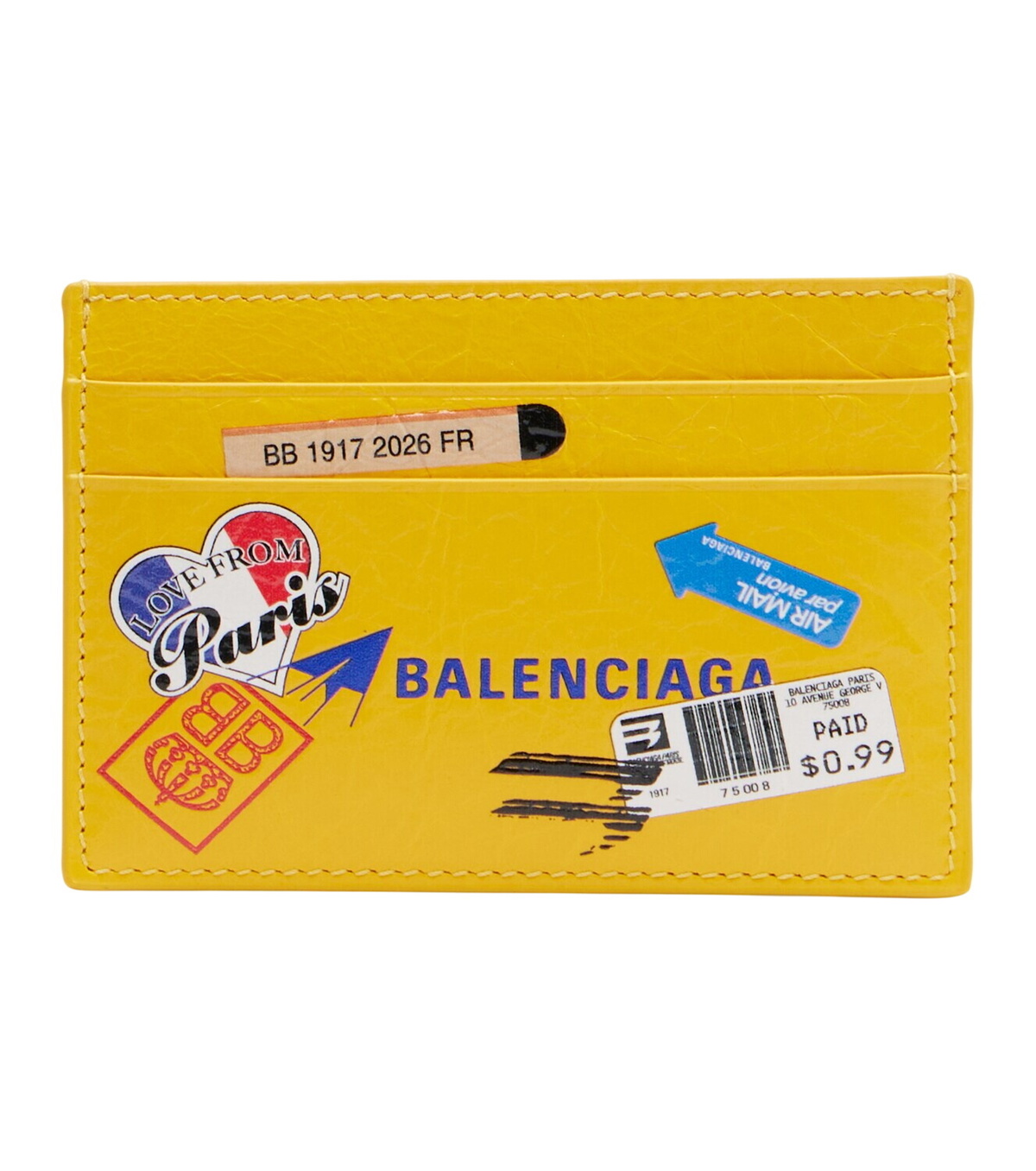 Balenciaga Logo printed leather card holder Balenciaga
