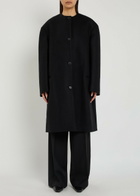 Calvin Klein Cora Wool and Cashmere-blend Coat Black