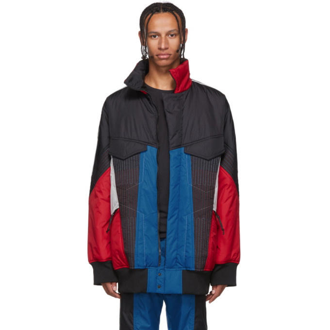 Photo: Y-3 Multicolor Colorblock Padded Track Jacket