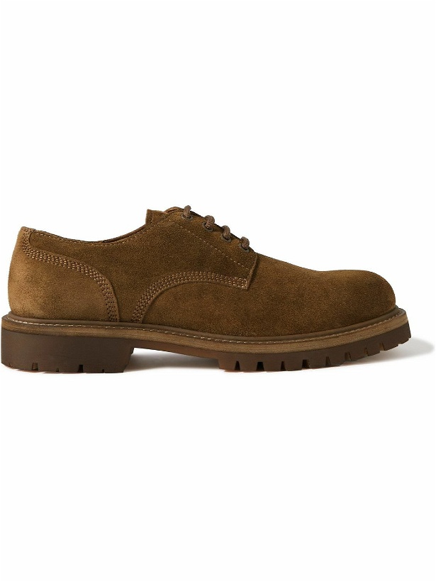 Photo: Officine Creative - Boss Suede Derby Shoes - Brown