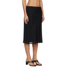 Belle Anna Black Lea Midi Skirt