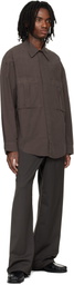 AGOLDE Brown Clark Shirt