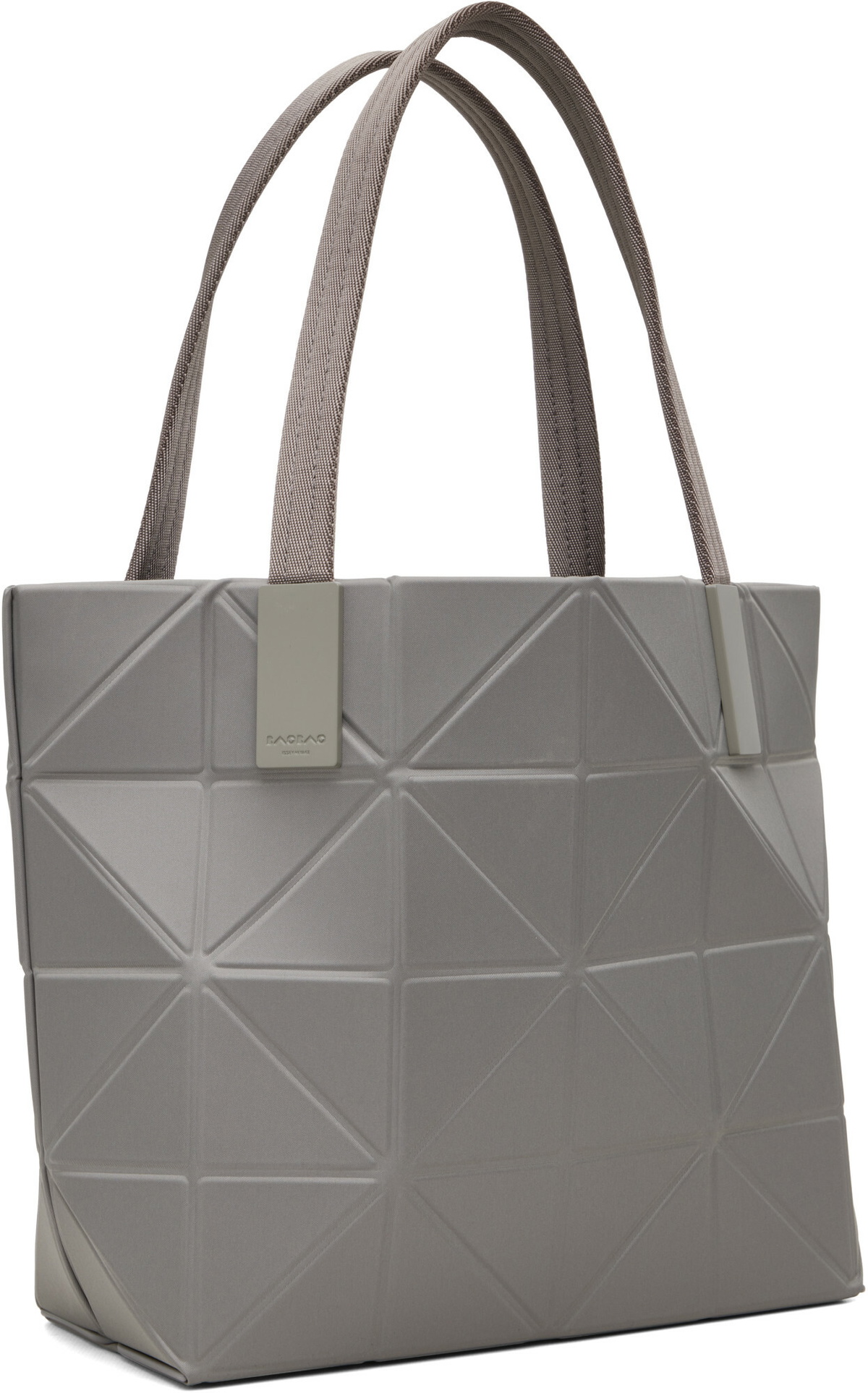 BAO BAO ISSEY MIYAKE Gray Track Bag
