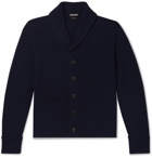 TOM FORD - Ribbed Cashmere Cardigan - Blue