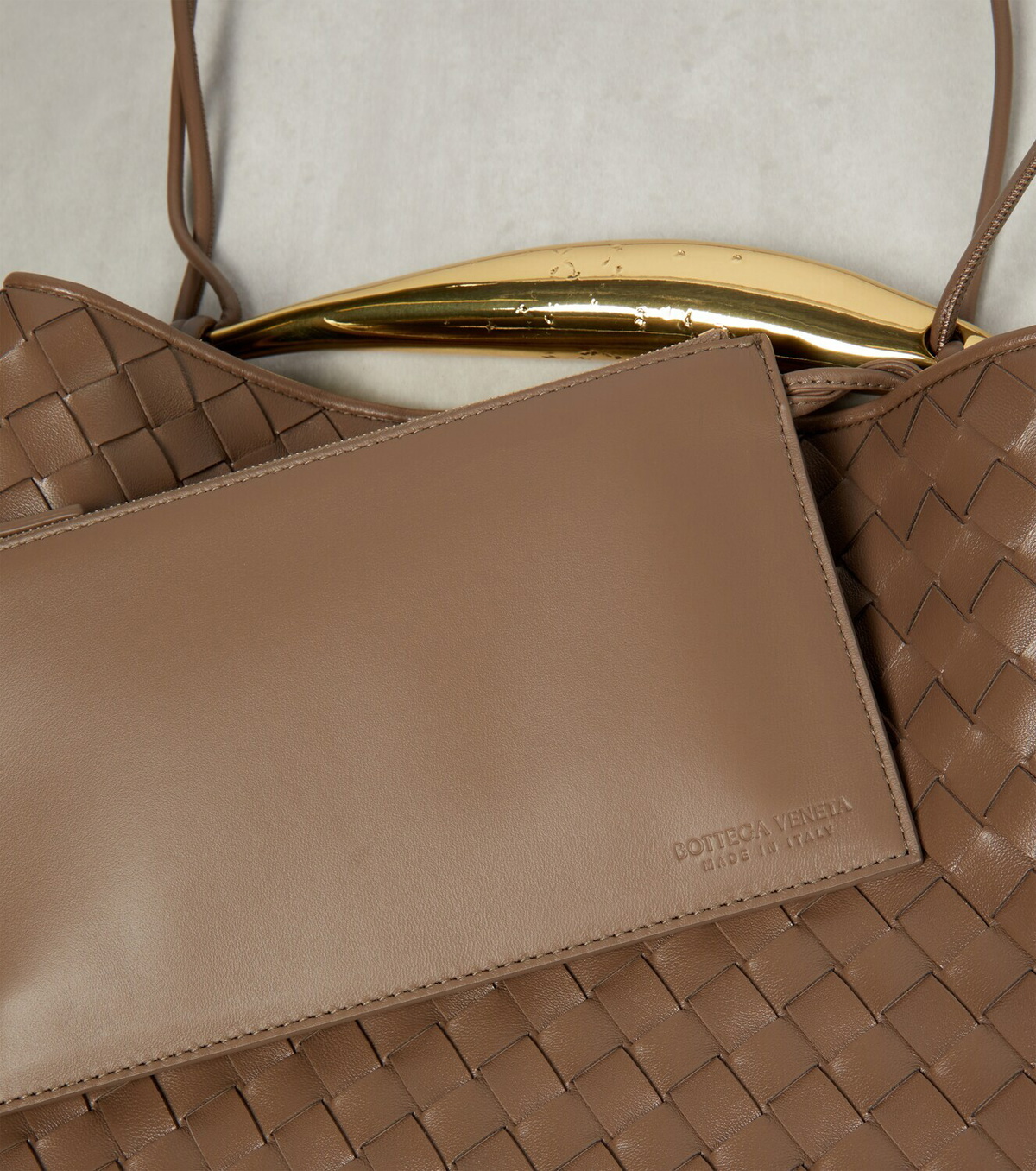 【関税送料込】BOTTEGA VENETA Sardine Light wood Bottega Veneta Sardine Medium leather tote bag Bottega Veneta