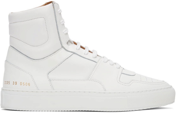 Photo: Common Projects White High-Top Sneakers