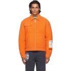 Heron Preston Orange Quilted Jacket