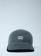 Miu Miu Logo Motif Baseball Cap