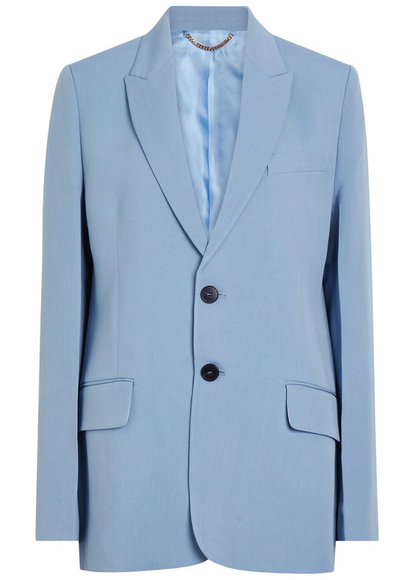Photo: Victoria Beckham Woven Blazer Grey