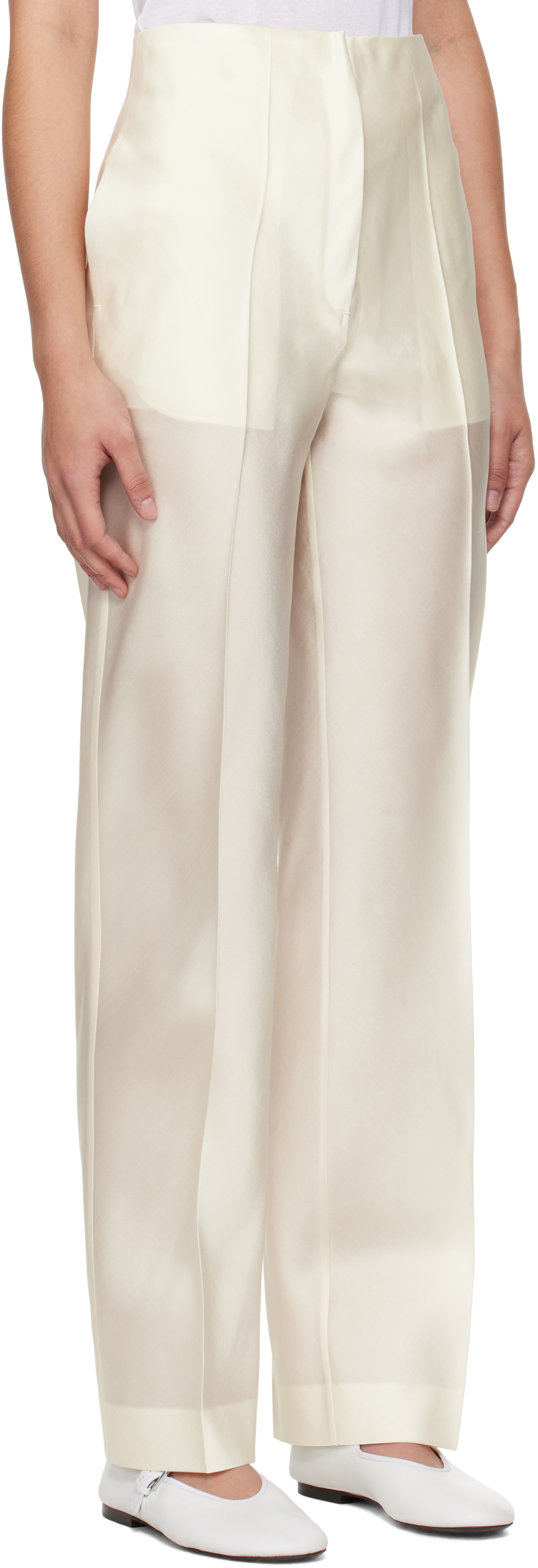 GIA STUDIOS Off-White Gala Trousers