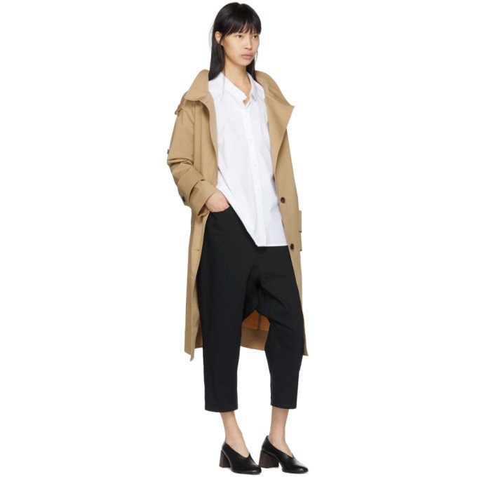 Kuho Beige Funis Oversized Trench Coat