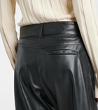 Stella McCartney High-rise faux leather straight pants