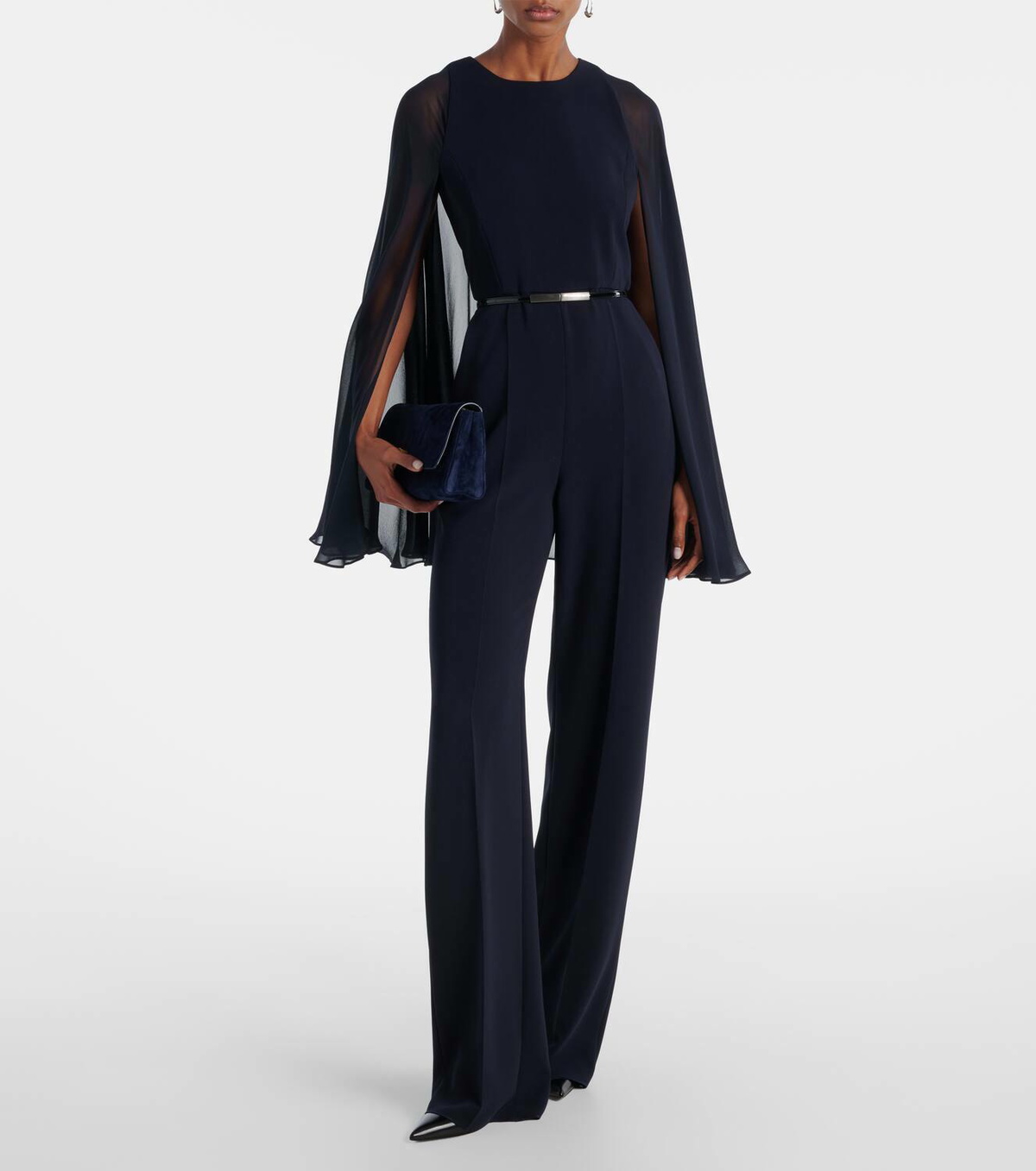 Max Mara Vertice caped cady jumpsuit Max Mara
