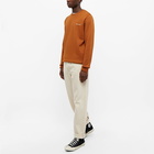 Norse Projects Men's Vagn Logo Crew Sweat in Rufous Orange