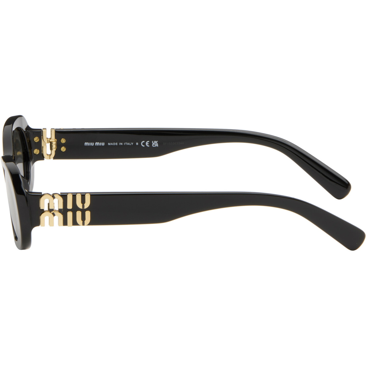 Miu Miu Eyewear Black Miu Glimpse Sunglasses