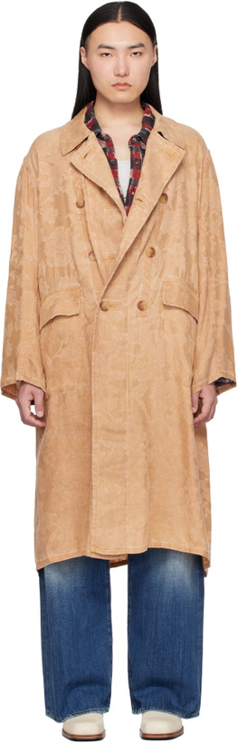 Photo: R13 Orange Oversized Hooded Coat