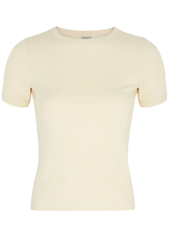 Photo: Flore Flore Car Cotton T-shirt Cream