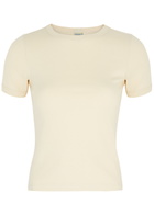 Flore Flore Car Cotton T-shirt Cream